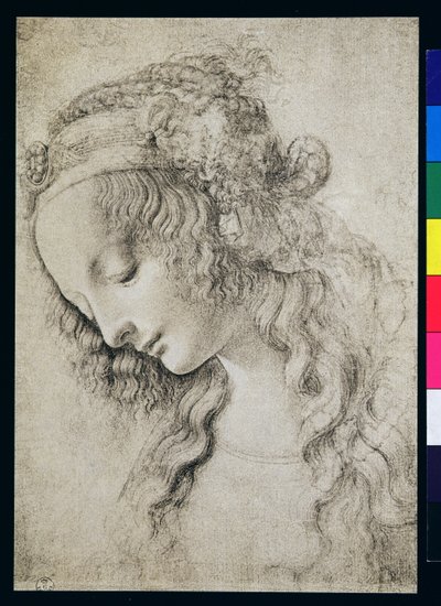 Studio per la testa di Maria Maddalena da Leonardo da Vinci